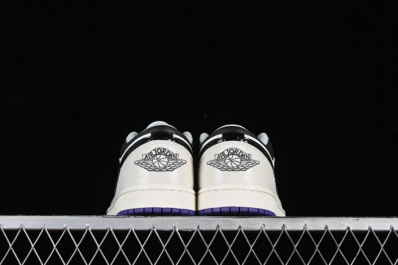 All categories Air Jordan Jordan series basketball shoes Air Jordan 1 Low G version pure original Air Jordan 1 Low "Purple" AJ1 Joe 1 white black purple low-top cultural casual sneakers HF5759-101
